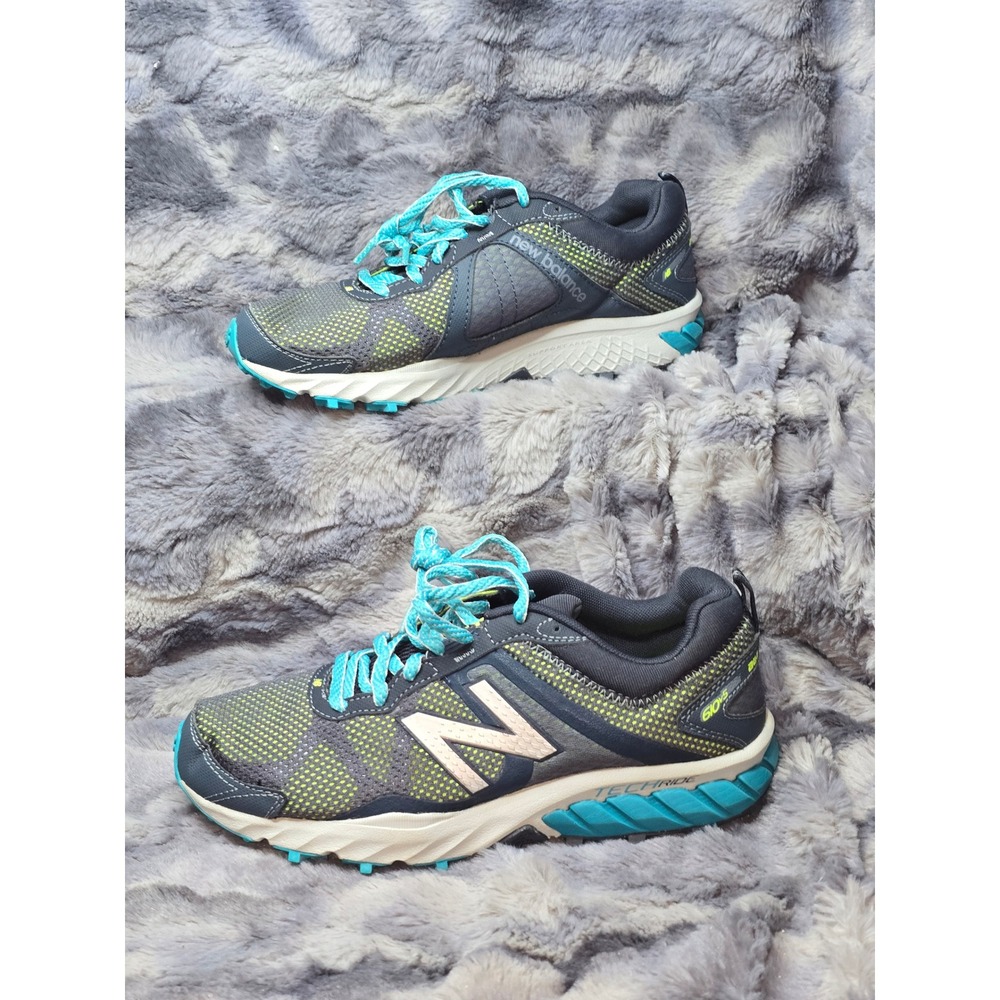 New- New Balance 610 V5 Women's Trail‎ Running Shoes Gray Aqua Size 7
